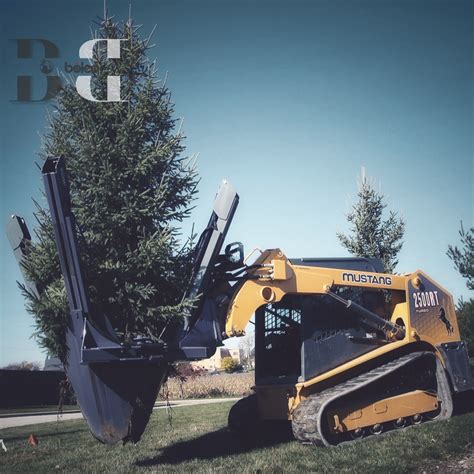 big john skid steer tree spade|skid steer tree spades.